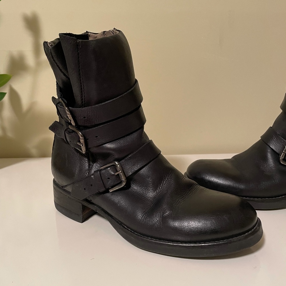 Leather Moto booties